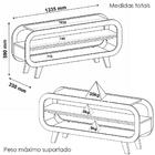 Rack Bancada Para Tv 42 Pol 122 Cm Mdf Arly
