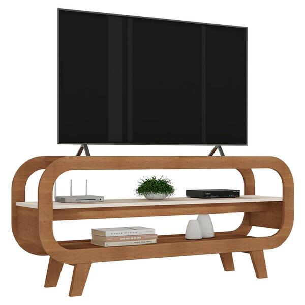 Rack Bancada Para Tv 42 Pol 122 Cm Mdf Arly