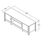 Rack Bancada Para Tv 42 Pol 2 Portas 146 Cm R606 Dtall