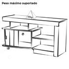 Rack Bancada Para Tv 50 Pol 1p 122 Cm Arly