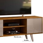 Rack Bancada Para Tv 55' Com 2 Portas E 1 Prateleira Líbano F