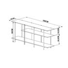 Rack Bancada Para Tv 55 Pol. Com Prateleiras Tube 27872 Vermo