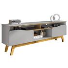 Rack Bancada Para Tv 75 Pol 180cm Rita Off/cinamomo B02     -