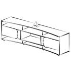 Rack Bancada Para Tv 86 Pol 220 Cm Arly