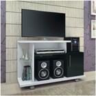 Rack Bancada Para Tv Até 26 Pol. Smart Branco/preto - Hb Móve
