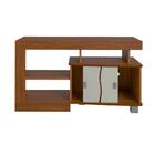 Rack Bancada Para Tv Até 42 01 Porta Deslizante E 03 Nichos S