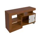 Rack Bancada Para Tv Até 42 01 Porta Deslizante E 03 Nichos S