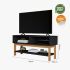 Rack Bancada Para Tv Até 42 Polegadas Pequim 1080 Espresso Mó