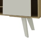 Rack Bancada Para Tv Até 47 Pol. Vip Flex Mescla/off White -