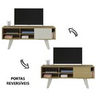 Rack Bancada Para Tv Até 47 Pol. Vip Flex Mescla/off White -