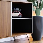 Rack Bancada Para Tv Até 50 Polegadas 140cm 2 Portas Içá Noce