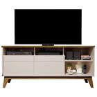 Rack Bancada Para Tv Até 55 Pol. Nevada Off White/madero Cane