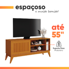 Rack Bancada Para Tv Até 55 Polegadas 1,36m Ripado Impressão