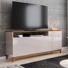 Rack Bancada Para Tv Até 60 Polegadas Positano 1,52m Off Whit