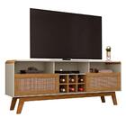 Rack Bancada Para Tv Até 65 Pol. Larimar Off White/cinamomo/r