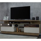 Rack Bancada para TV até 65 Pol. Recife Avelã/Off White - Lin