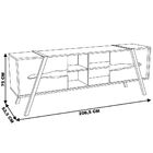 Rack Bancada Para Tv Até 70" Sala De Estar Bristol 02 Portas