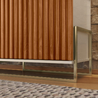 Rack Bancada Para Tv Até 75" 02 Portas 01 Prateleira De Vidro