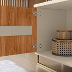 Rack Bancada Para Tv Até 75" 02 Portas 01 Prateleira De Vidro