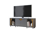 Rack Bancada Para Tv Até 75" Com 02 Portas E 01 Gaveta Firenz