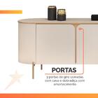 Rack Bancada Para Tv Até 75 Polegadas 2,41m 3 Portas Lívia Of