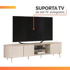 Rack Bancada Para Tv Até 75 Polegadas 2,41m 3 Portas Lívia Of