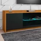 Rack Bancada Para Tv Até 82 Pol. 2 Portas Doha Preto Fosco/ci