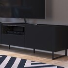 Rack Bancada Para Tv De 50 Pol. Estilo Industrial Vesta Preto