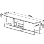 Rack Bancada Para Tv De 55 Pol. Estilo Industrial 1.8 Vesta B