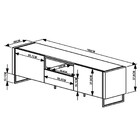 Rack Bancada Para Tv De 55 Polegadas Estilo Industrial Vesta