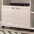 Rack Bancada Para Tv De Até 40' 2 Portas E Rodízios Boalis  O