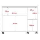 Rack Bancada Para Tv De Até 40' 2 Portas E Rodízios Boalis  O