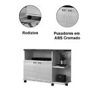 Rack Bancada Para Tv De Até 40' 2 Portas E Rodízios Boalis  O