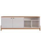 Rack Bancada Para Tv De Até 75' 2 Portas Sandy Off White/jequ