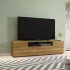 Rack Bancada Para Tv Linha Madeira Sala De Estar Mdp Lâmina M