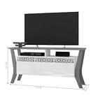 Rack Bancada Para Tv Los Angeles Off White Coral