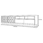 Rack Bancada Renda Com Painel Malha Para Tv Até 75 Pol. Havan