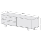 Rack Bancada Retrô Jb 5959 - Canela - Jb Bechara