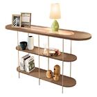 Rack Bancada Rivera 1.3 Com Aparador Infinity Castanho Off Wh