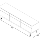 Rack Bancada Sala de Estar com Capacidade de Tv até 55 Polega