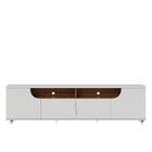 Rack Bancada Santorini 2.0 Para Tv De 75" Off White Matte/fre