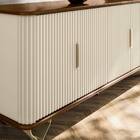 Rack Bancada Sirius Tv 75 5 Portas Castanho Wood Off White Bn