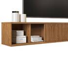 Rack Bancada Suspensa Francis 200cm Tv 70 1 Porta Carvalho Eu