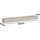 Rack Bancada Suspensa Para Tv De Até 75' 3 Portas Bela 2.2 Of