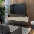 Rack Bancada Suspenso 1,40cm Estilo Contemporâneo Para Tv Até