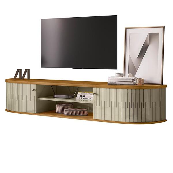 Rack Bancada Suspenso Algarve Para Tv Até 75” - Madetec