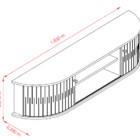 Rack Bancada Suspenso Algarve Para Tv Até 75” - Madetec