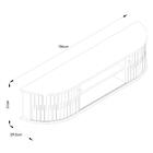 Rack Bancada Suspenso Modena Para Tv Até 60” - Madetec