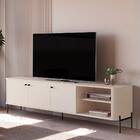 Rack Bancada Tucupí 180cm Para Tv Até 75" Com Pés De Metal