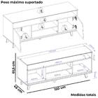 Rack Bancada Tv 60 Pol 150 Cm Lana Dj Moveis